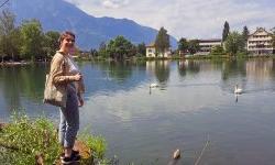 Photo of Alli in standing on lake in Austria